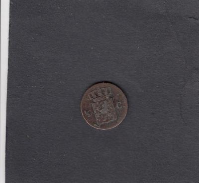 Beschrijving: 1/2 Cent WILLEM I